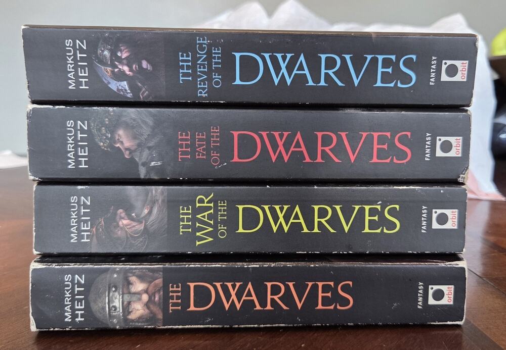 The Dwarves Books 1-4 by Markus Heitz - Epic High Fantasy Adventure Novel PB